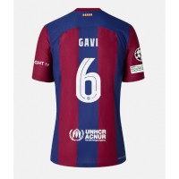 Barcelona Paez Gavi #6 Hjemmebanetrøje 2023-24 Kortærmet